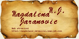 Magdalena Jaranović vizit kartica
